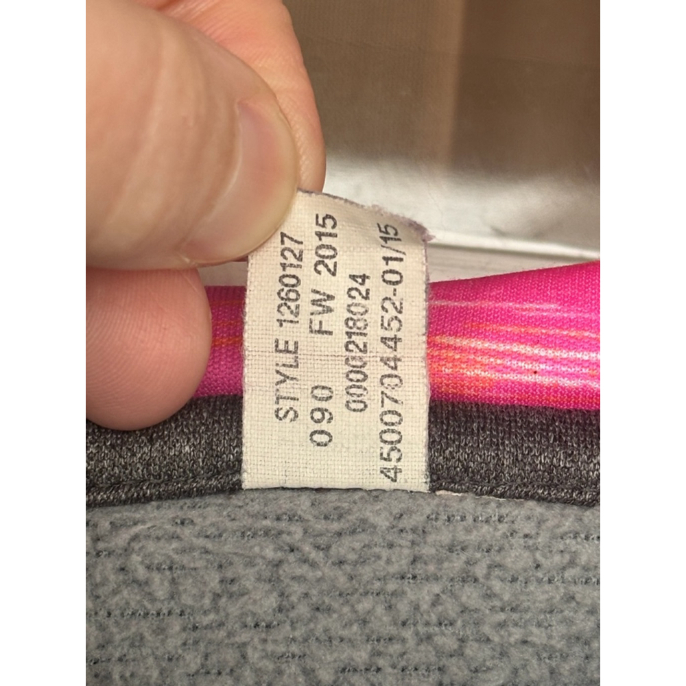 Under Armor Storm1 Women's Large Dark Gray & Pink Logo Long Sleeve Fleece Hoodie - Picture 11 of 15